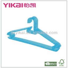 Hot Selling Crystal PS Plastic Hanger with Racks for Tie and Nothes for Straps